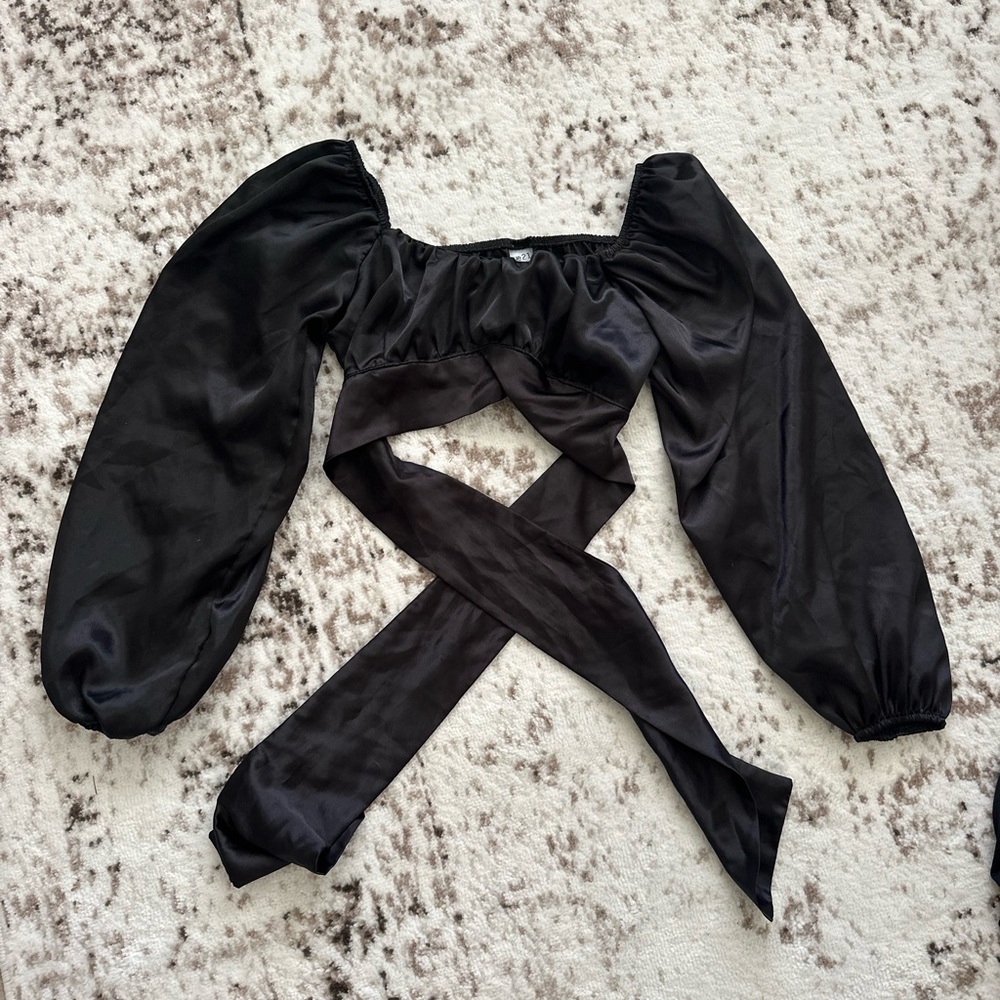 Rue21 Black Satin shirt